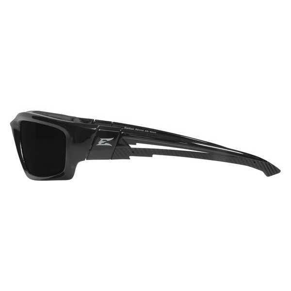 Safety Glasses, Wraparound Smoke Polycarbonate Lens, Scratch-Resistant