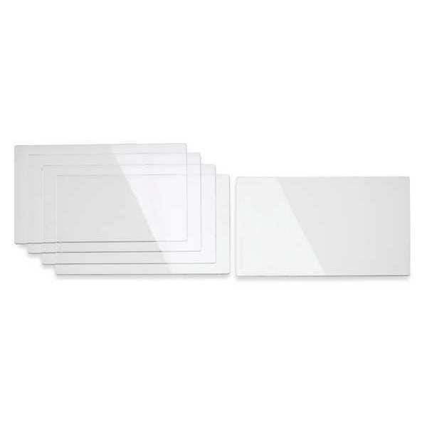 Inside Lens Cover, Polycarbonate, 4-3/4 in x 3-1/4 in, Clear, Pack of 5