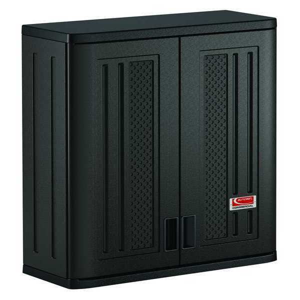 Wall Storage Cabinet, 30 in W x 12 in D x 30-1/4 in H, Resin, 1 Shelf
