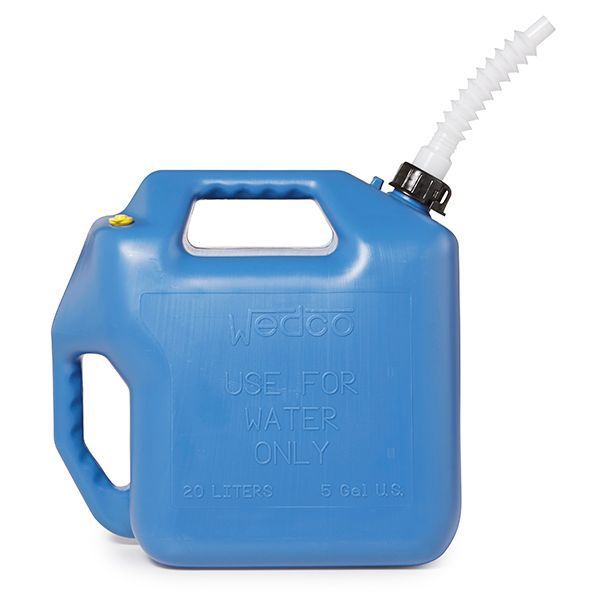 Water Container, 5 gal., Blue, 14-3/4 in. H