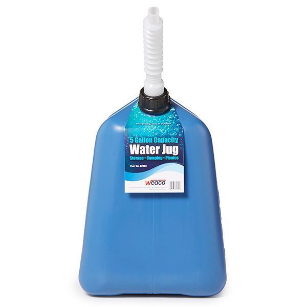 Water Container, 5 gal., Blue, 14-3/4 in. H