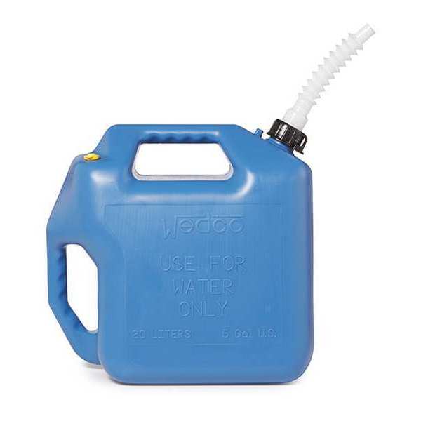 Water Container, 5 gal., Blue, 14-3/4 in. H