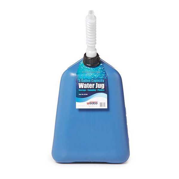 Water Container, 5 gal., Blue, 14-3/4 in. H