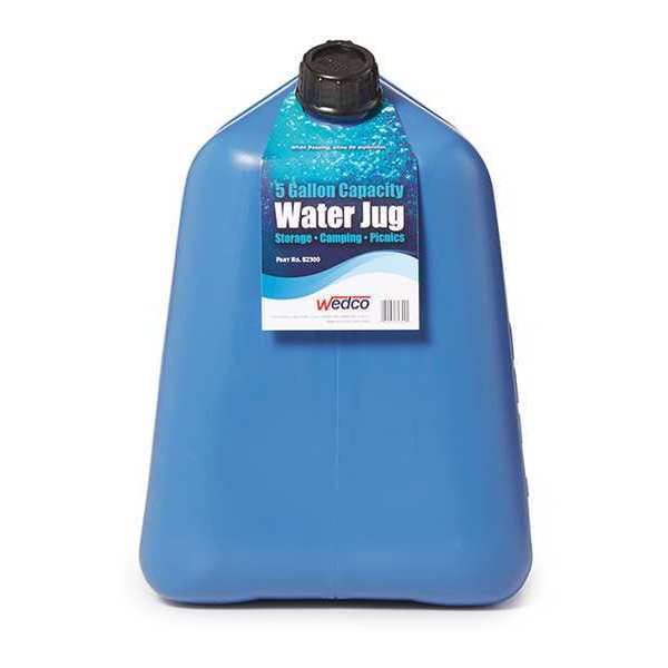 Water Container, 5 gal., Blue, 14-3/4 in. H