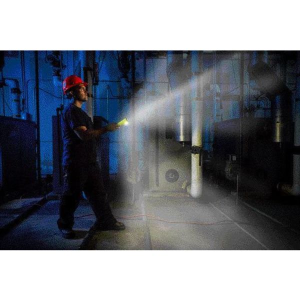 Yellow No Led Industrial Handheld Flashlight, 245 lm