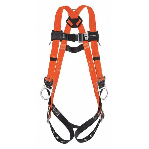 Full Body Harness, Vest Style, S/M, Polyester, Orange