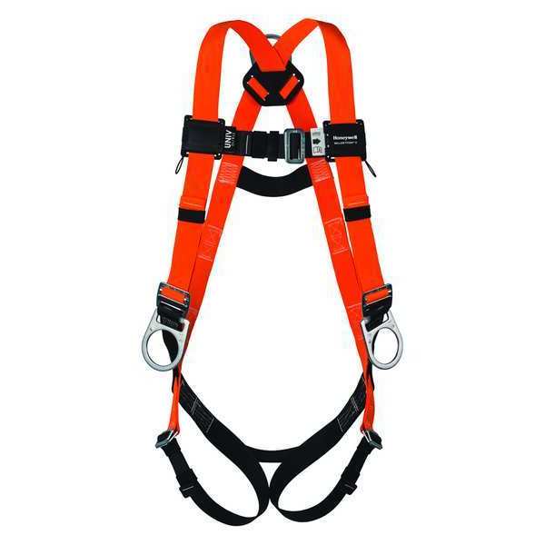 Full Body Harness, Vest Style, 2XL, Polyester, Orange