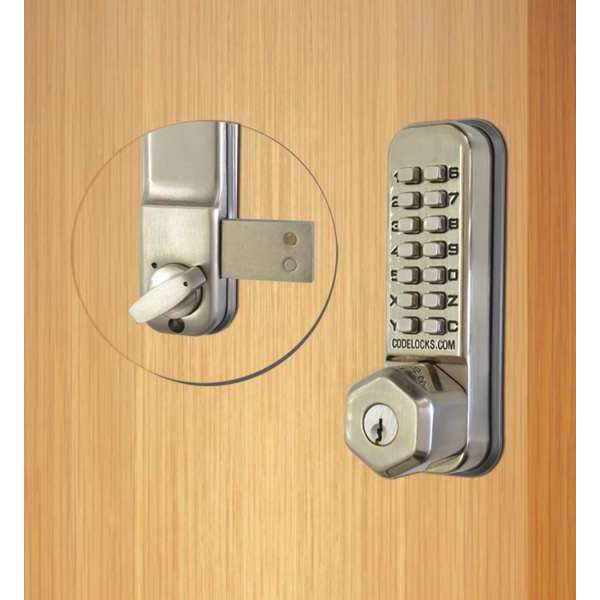 Mechanical Lockset, Stainless Steel, Knob