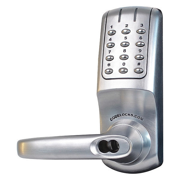Electronic Key Lock, Brushed Steel