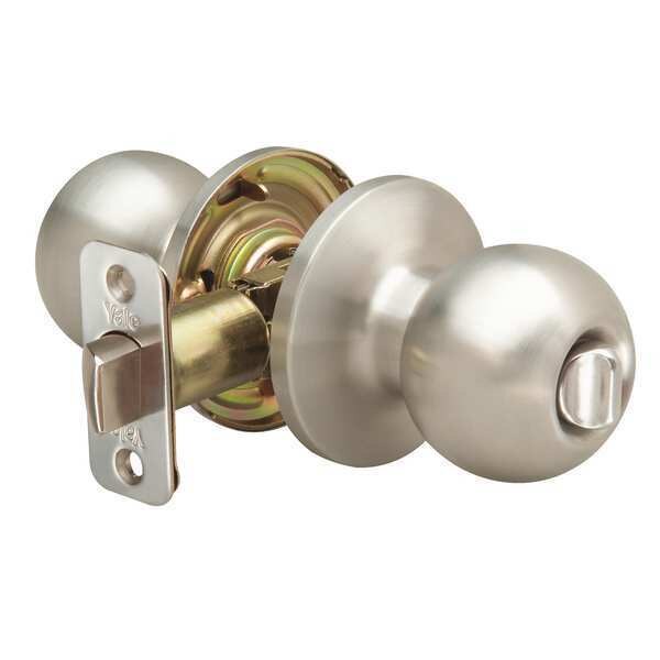 Knob Lockset, Mechanical, Privacy, Grd. 3
