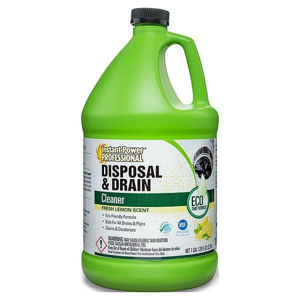 Disposal and Drain Cleaner, 1 gal., Lemon