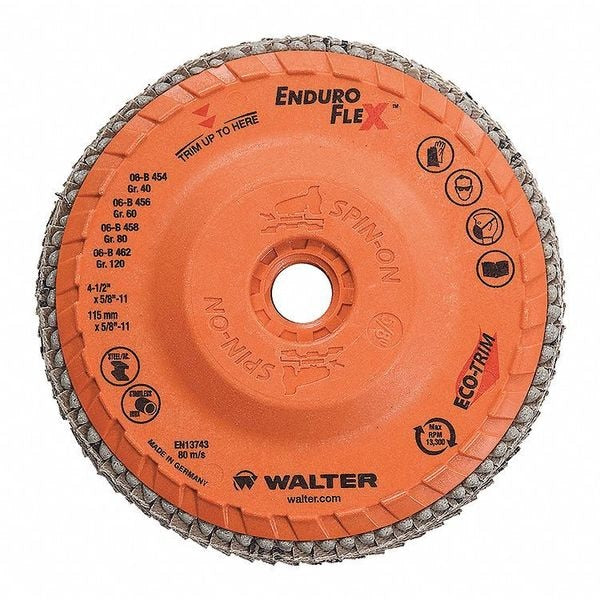 Flap Disc, Medium, Grit 60, 4-1/2