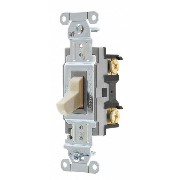 Wall Switch, Ivory, 1/2 HP, 1-Pole Switch