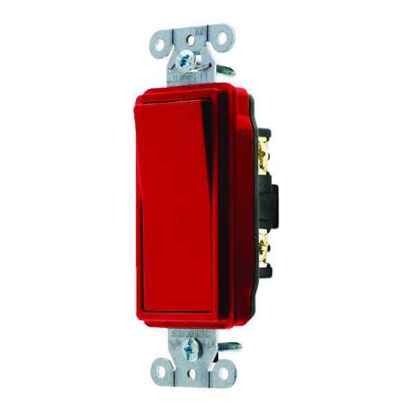 Wall Switch, Red, 1 HP, 1-Pole Switch