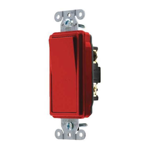Wall Switch, 20A, Red, 1 HP, 3-Way Switch