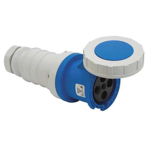 Pin and Sleeve Connector, Blue, 120/208VAC