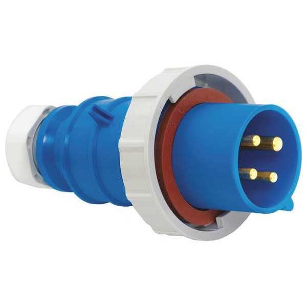Pin and Sleeve Plug, Red, 3 Poles, 480VAC