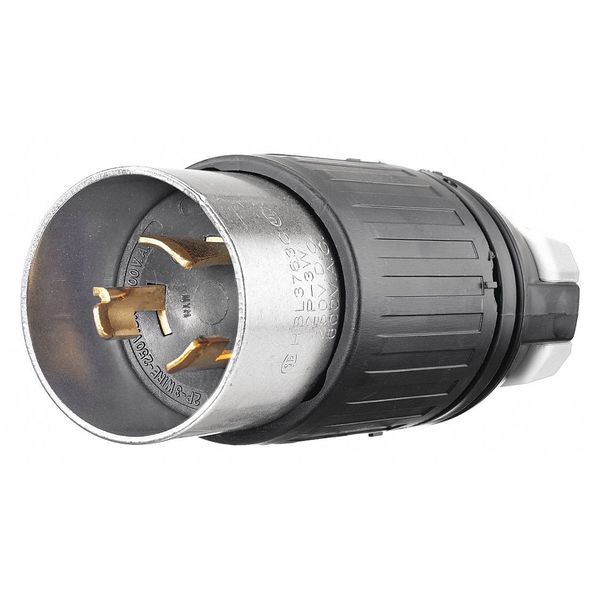 Locking Plug, 2 Poles, 250VDC/600VAC, 50A