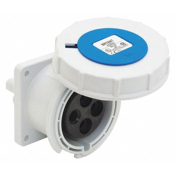 Pin and Sleeve Receptacle, Blue, 240VAC