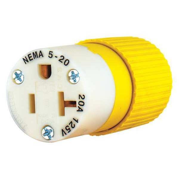 Blade Connector, Yellow/White, 20A, Marine
