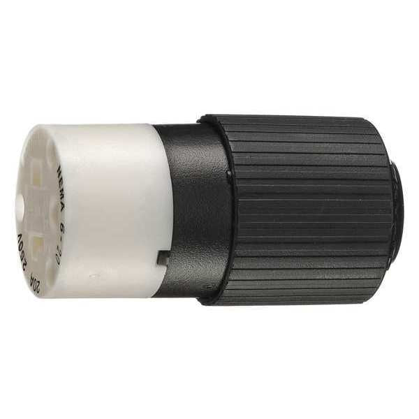 Blade Connector, Black/Wht, 20A, Industrial