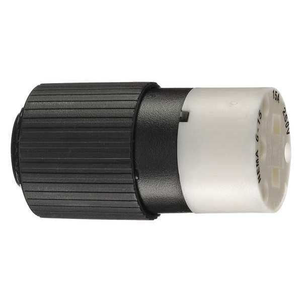Blade Connector, Blk/Wht, 15A, Industrial