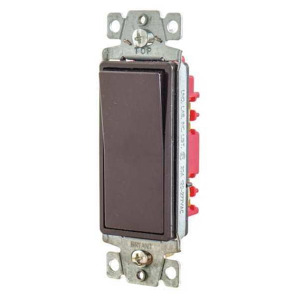 Switch, Brown, 20A, 1-Pole Switch, 1 to 2 HP