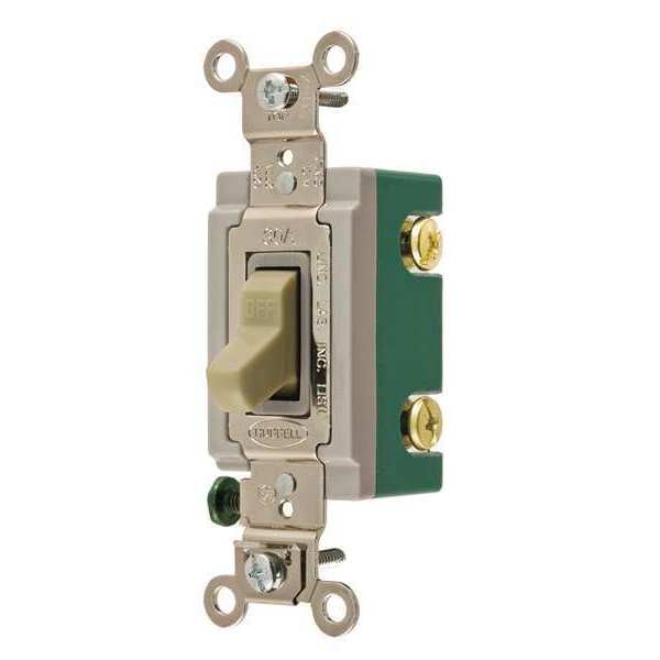 Switch, Ivory, 30A, 2-Pole Switch, 1 to 2 HP