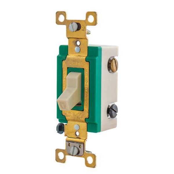Wall Switch, Ivory, 30A, 3-Way Switch, 2 HP