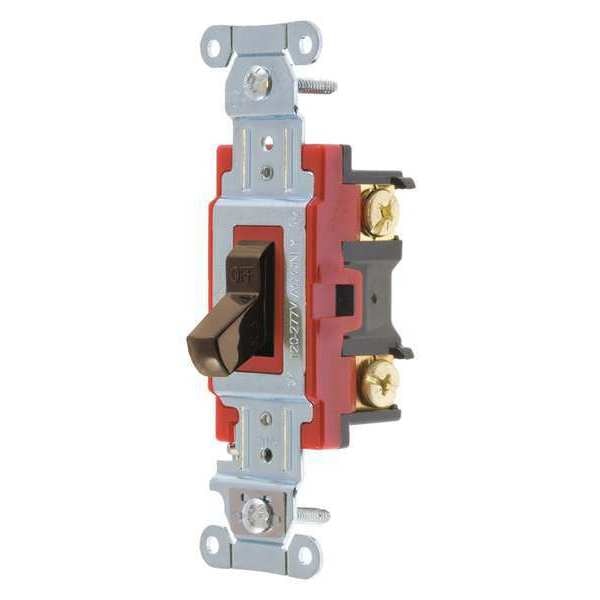 Wall Switch, Brwn, 20A, 1-Pole Switch