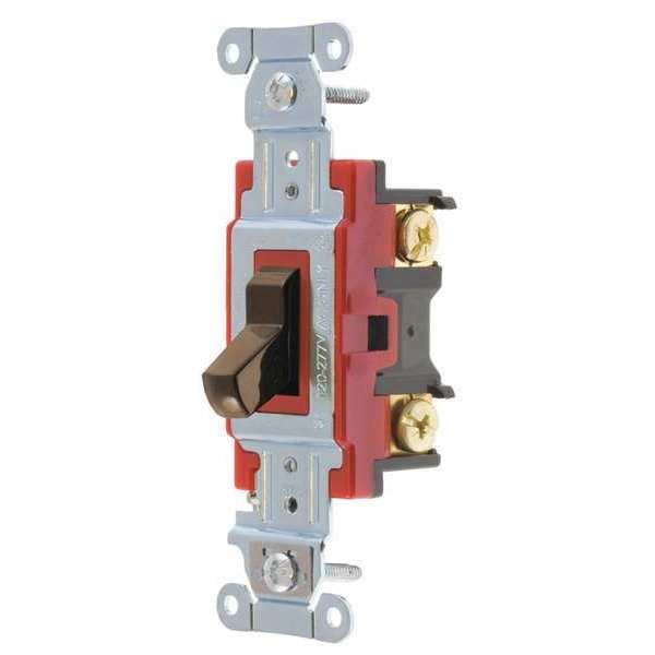 Wall Switch, Brown, 20A, 3-Way Switch