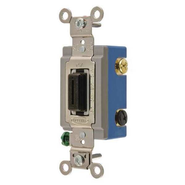 Wall Switch, 15A, Black, 4-Way Type, Locking