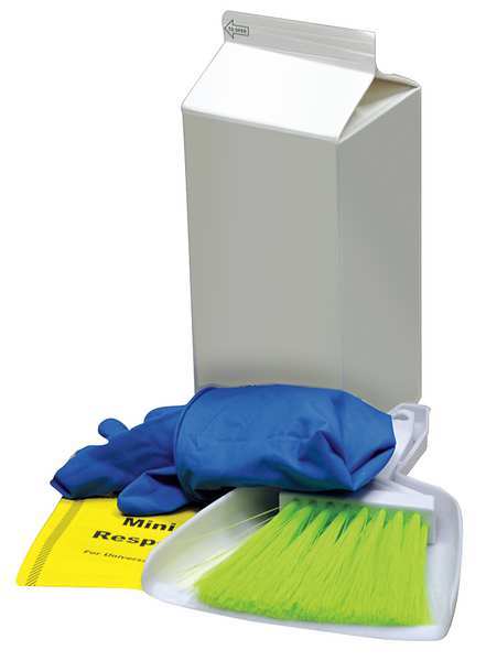 Spill Kit, Chem/Hazmat, White, PK4