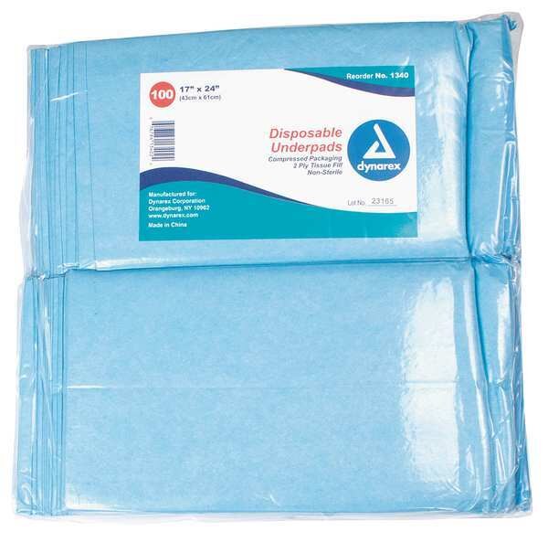 Dspsbl Undrpds, 17x24In, Tissue Fill, PK300