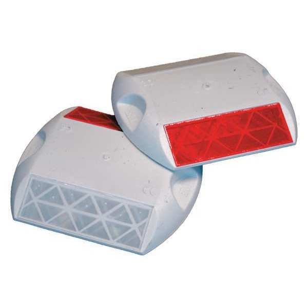 Pavement Marker, White/Red, 4