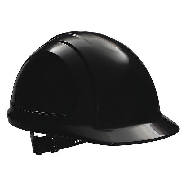 Front Brim Hard Hat, Type 1, Class E, Pinlock (4-Point), Black