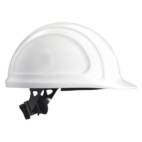 Front Brim Hard Hat, Type 1, Class E, Ratchet (4-Point), White