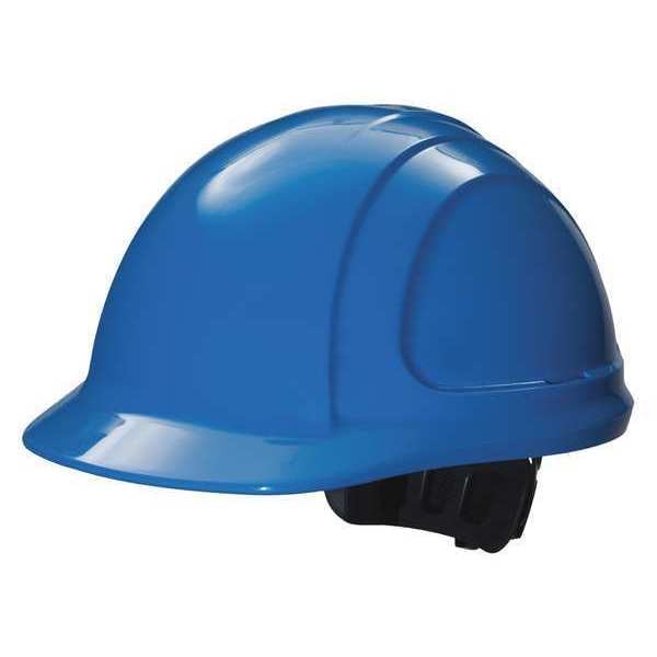 Front Brim Hard Hat, Type 1, Class E, Ratchet (4-Point), Sky Blue