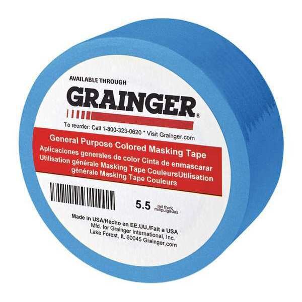 Masking Tape, Paper, Blue, 1/4