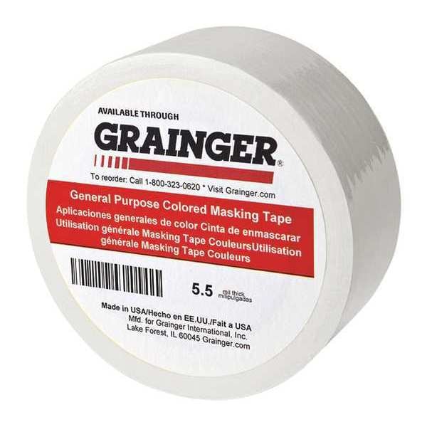 Masking Tape, Paper, White, 1/2