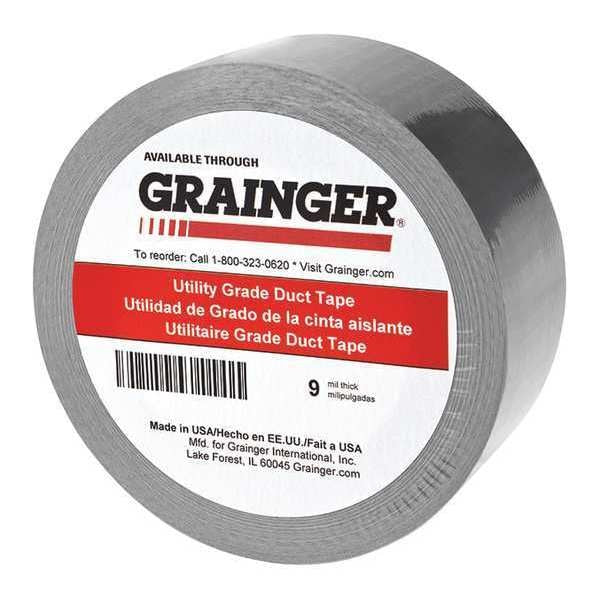 Duct Tape, Silver, Rubber, 48mm W, PK12
