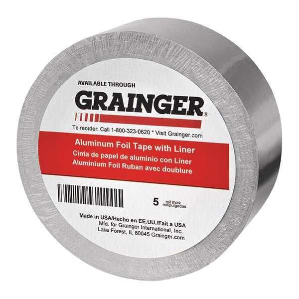 Foil Tape, Acrylic, 60 yd. L, 2