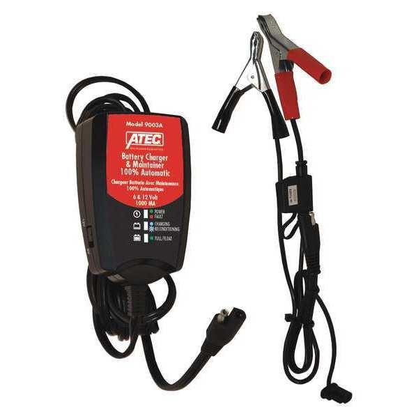 Portable Battery Charger, Automatic, Maintaining, For Batt. Volt.: 6, 12