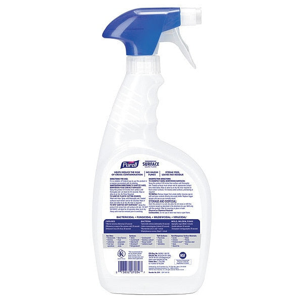 Foodservice Surface Sanitizer, 32oz. Trigger Spray Bottle, PK6