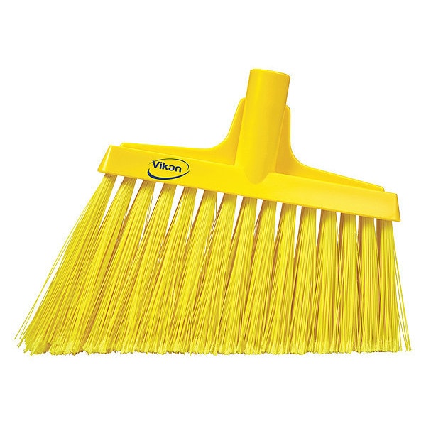 9 in Sweep Face Broom Head, Soft, Synthetic, Yellow