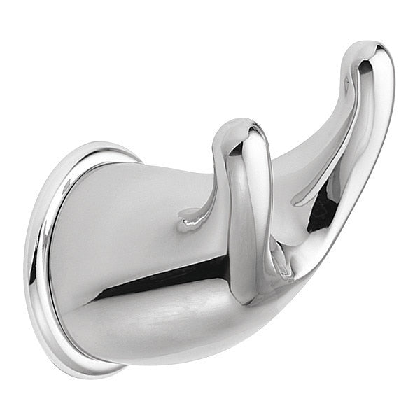 Towel Hook, Zinc, Chrome Plated, 2 1/4 in W
