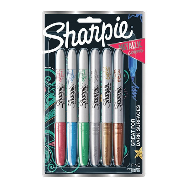 Permanent Marker Set, Fine, PK6