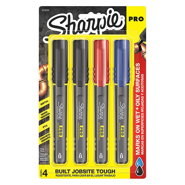 Permanent Marker Set, Fine, PK4