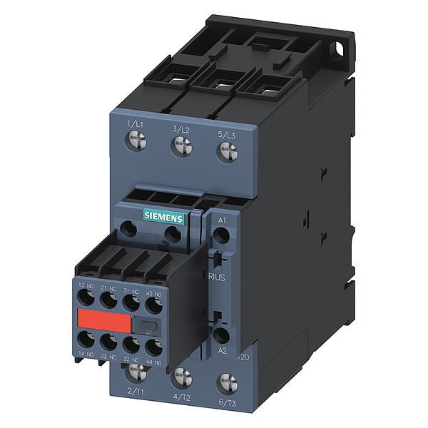 IEC Magnetic Contactor, 3 Poles, 24 V DC, 52 A, Reversing: No