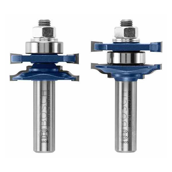 Router Bit Set, Carbide Tipped, 2 pcs.